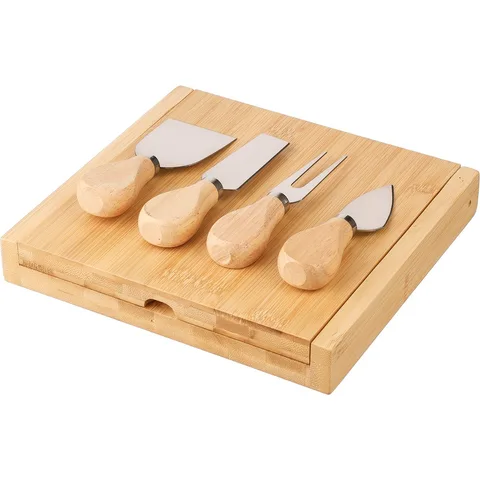 Käse-Set aus Bambus