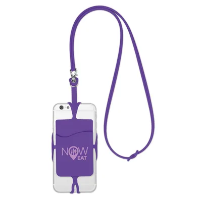 Silicone smartphone hanger