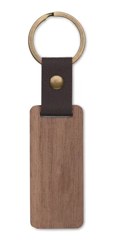Key ring in walnut and PU