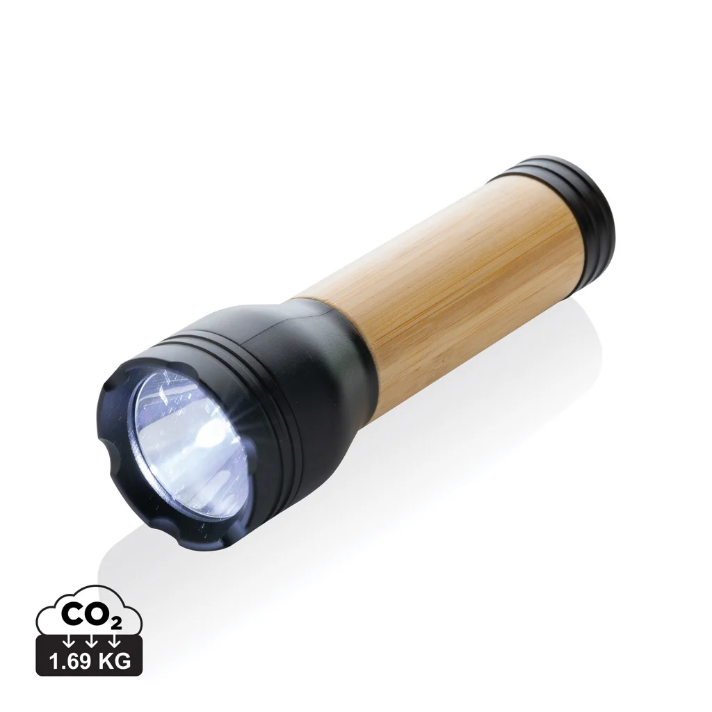 Lucid 3W RCS-certifierad ficklampa i återvunnen plast och bambu