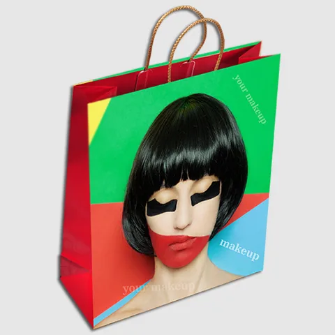J-Cut Handle Paper Bags