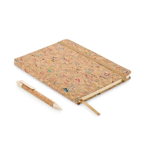 A5 cork coloured notebook