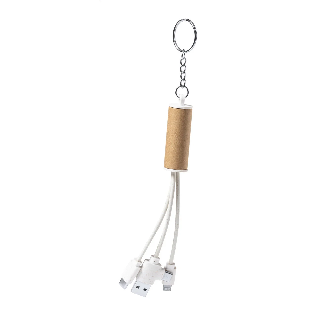 Paplen USB-laddkabel med nyckelring