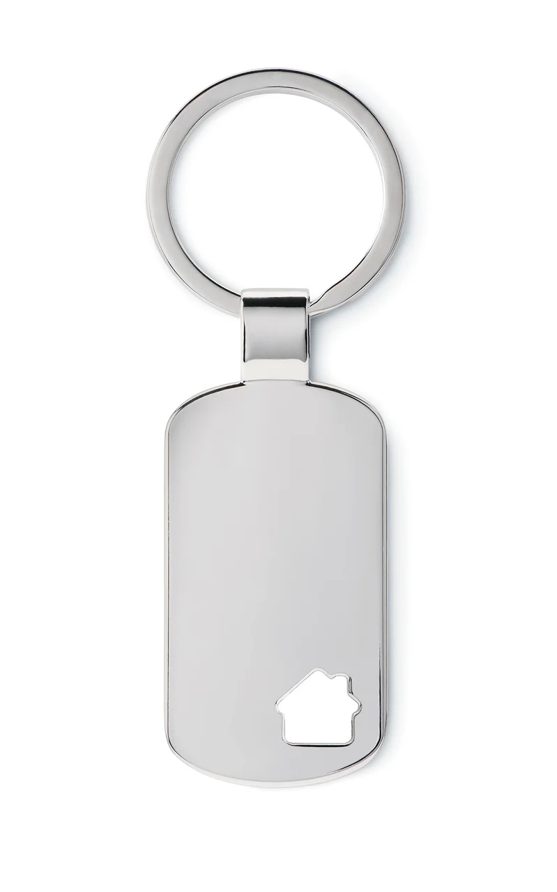 Key ring with house detail