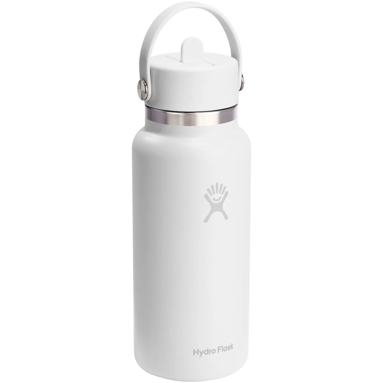 Hydro Flask Wide Mouth 946ml isolerad vattenflaska i rostfritt stål med lock med sugrör