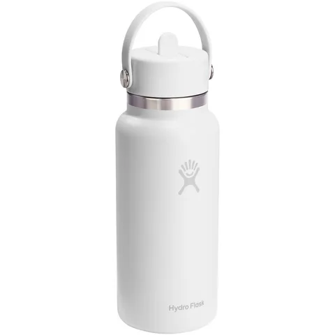 Hydro Flask Wide Mouth 946 ml:n vesipullo eristetty ruostumattomasta teräksestä valmistettu  jossa on pillikorkki