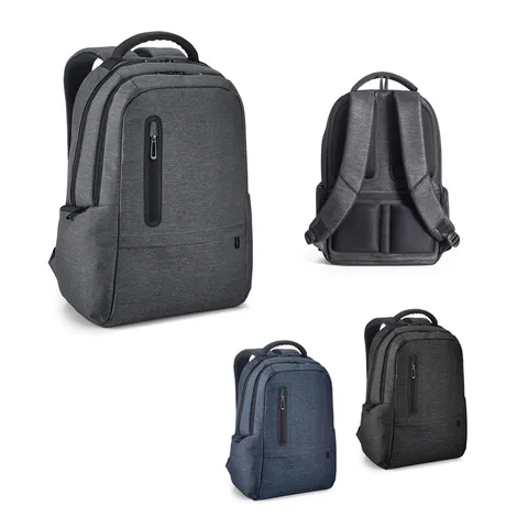 RE-BOSTON. Vattentålig 2Tone-ryggsäck i återvunnen nylon med 210D-fack för bärbar dator