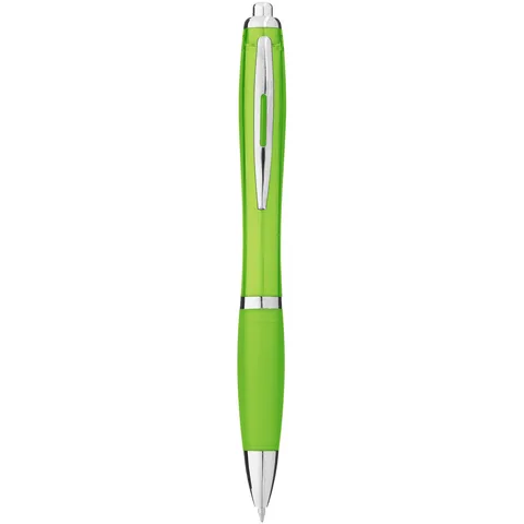 Nash ballpoint pen with coloured barrel and grip (black ink)