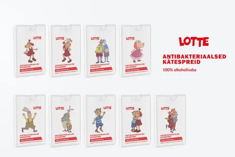 Lotte antibacterial hand sanitizer for children, 100% alcohol-free