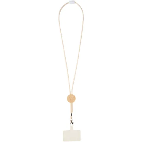 Adhab smartphone lanyard with bamboo details