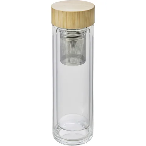 Glastermos 420 ml med sil