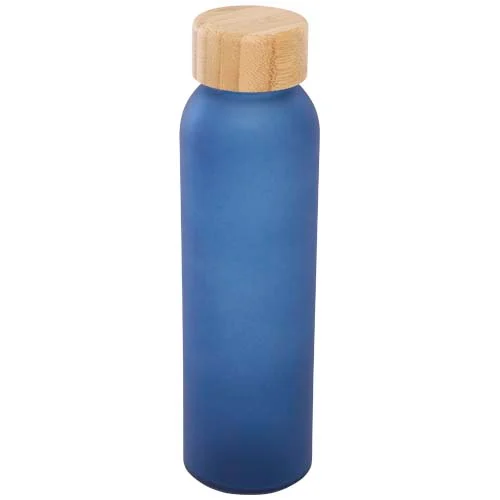 Lume 500 ml matt glasflaska av silikatglas med bambulock