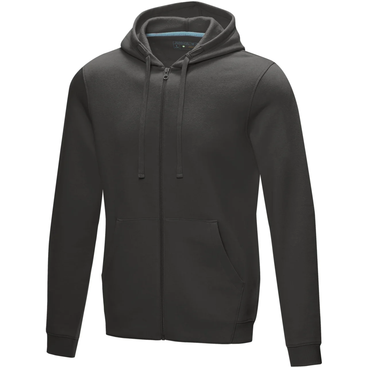 Ruby herrhoodie med hel dragkedja ekologisk