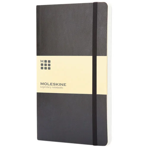 Moleskine Classic L anteckningsbok med mjukt omslag – rutat