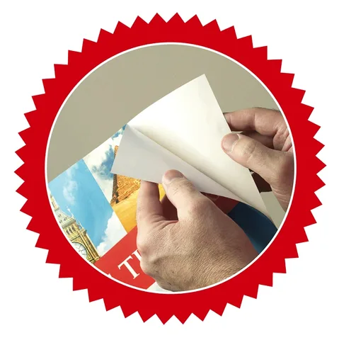 Adhesive posters