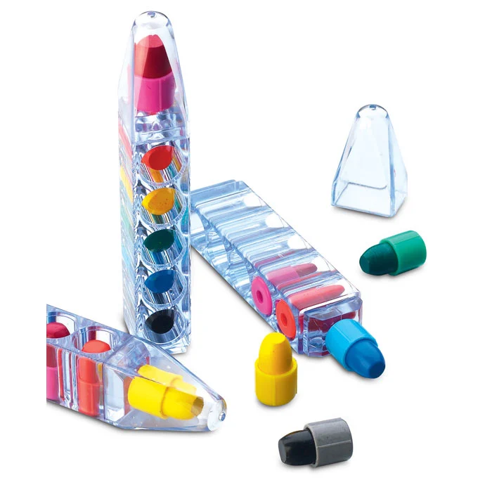 Set med 6 vaxkritor