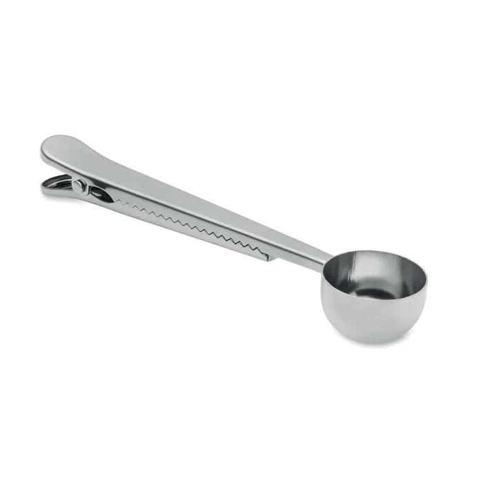 Coffee scoop with bag clip