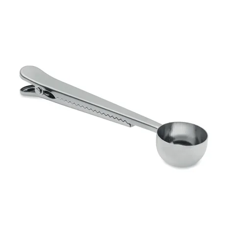 Coffee scoop with bag clip