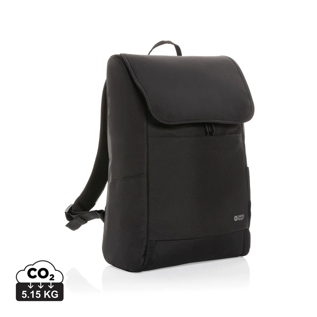 Swiss Peak Fern AWARE™ RPET ryggsäck med heltäckande dragkedja för 15.6 tum