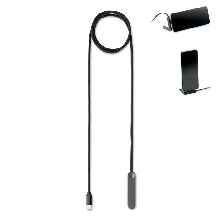 60W USB-C laadimiskaabel telefonihoidikuga