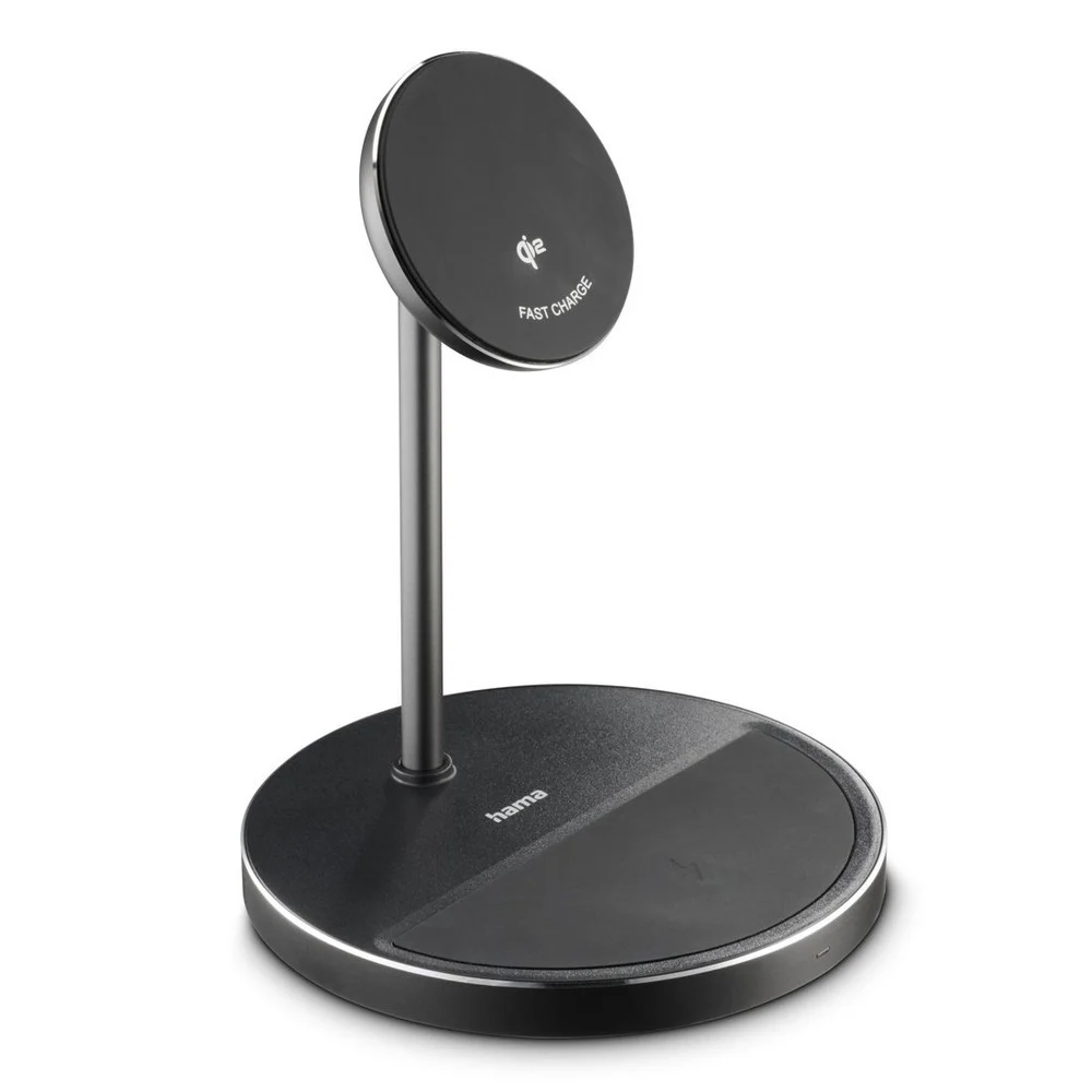 Magnetic wireless charger 2 in 1, 15W Hama