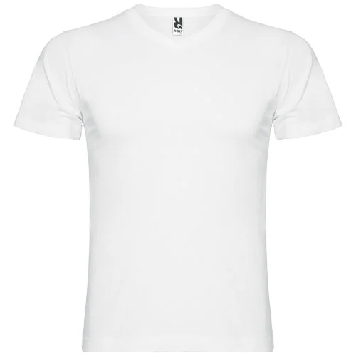 Samoyedo 155 g/m² kortärmad v-ringad T-shirt för herr