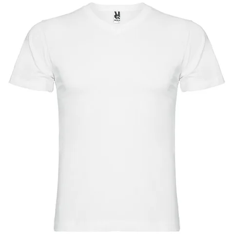 Samoyedo 155 g/m² kortärmad v-ringad T-shirt för herr