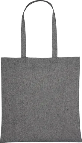 Recycled cotton bag with long handles 140 g/m² CHELMSFORD