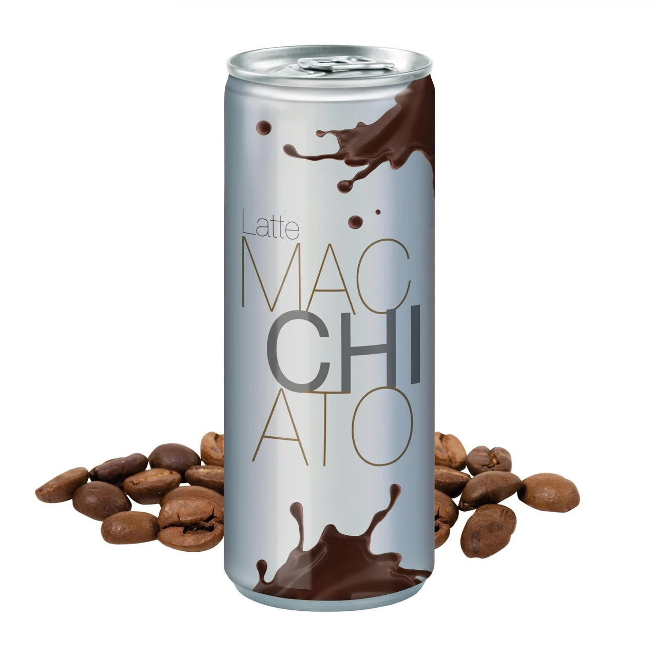 Latte macchiato med reklamtryck