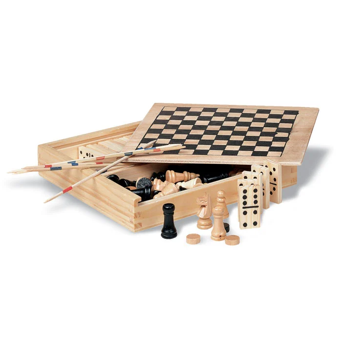 Låda med spel