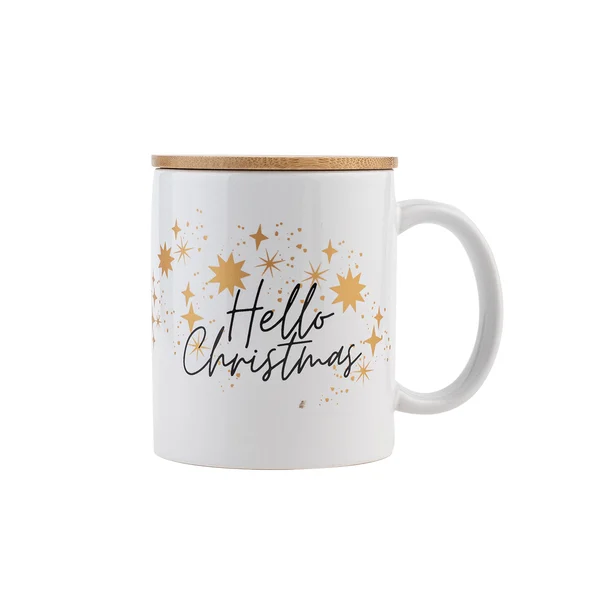 Keramikmugg "Hello Christmas"