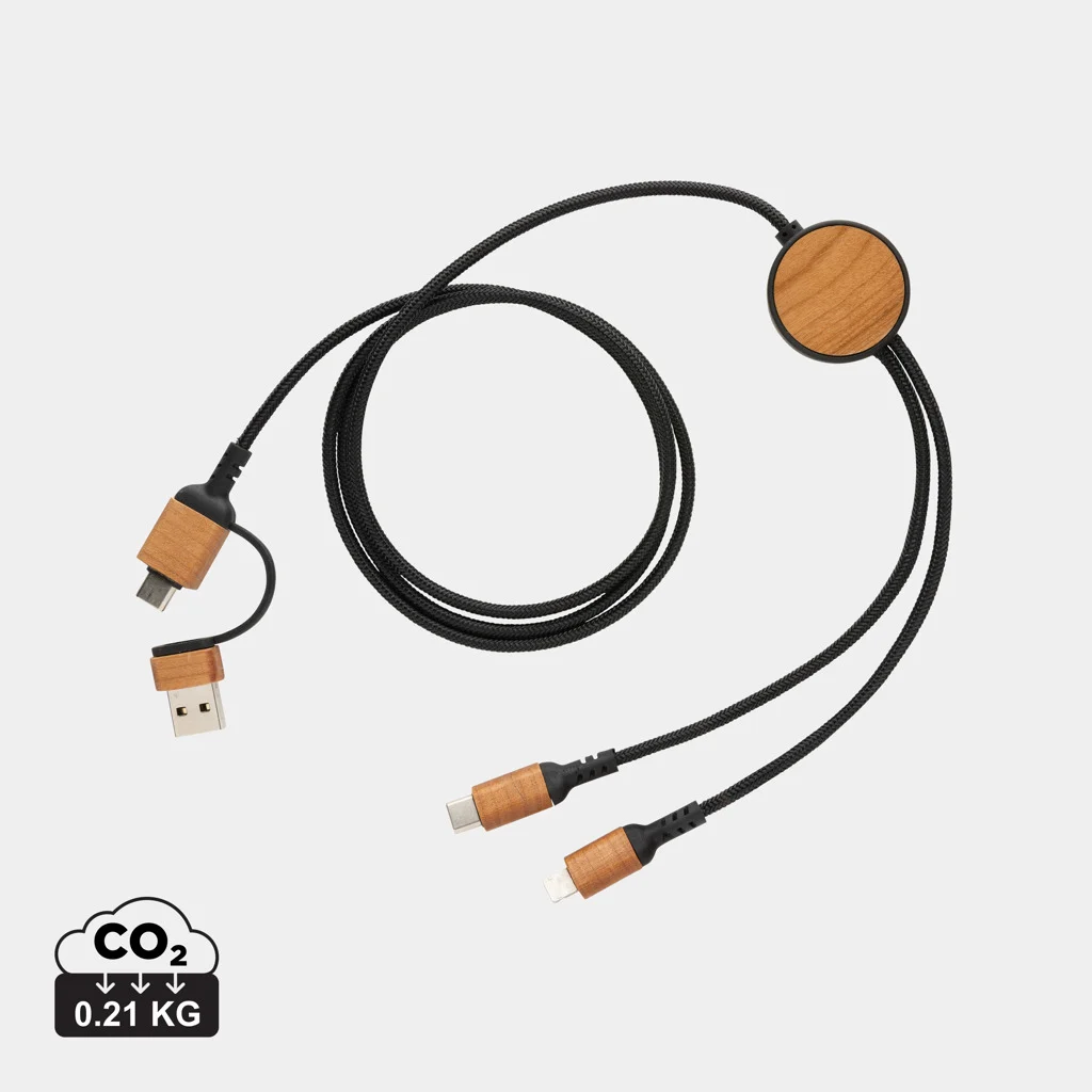 Ohio RCS-certifierad 6-i-1-kabel i återvunnen plast