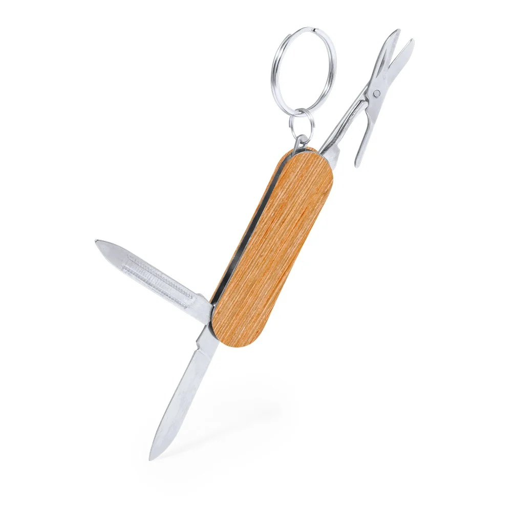 Multiverktyg med fickkniv, 3 funktioner och nyckelring
