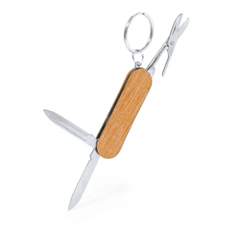 Multiverktyg med fickkniv, 3 funktioner och nyckelring