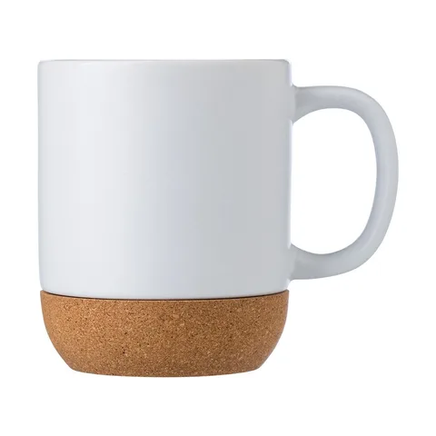 Ceramic mug 300 ml with cork detail