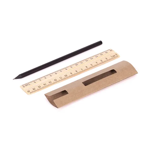 Einfaches Bleistift- und Linealset