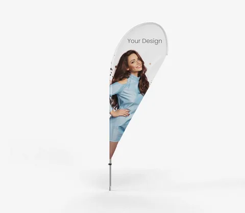 Beachfahnen, einseitig