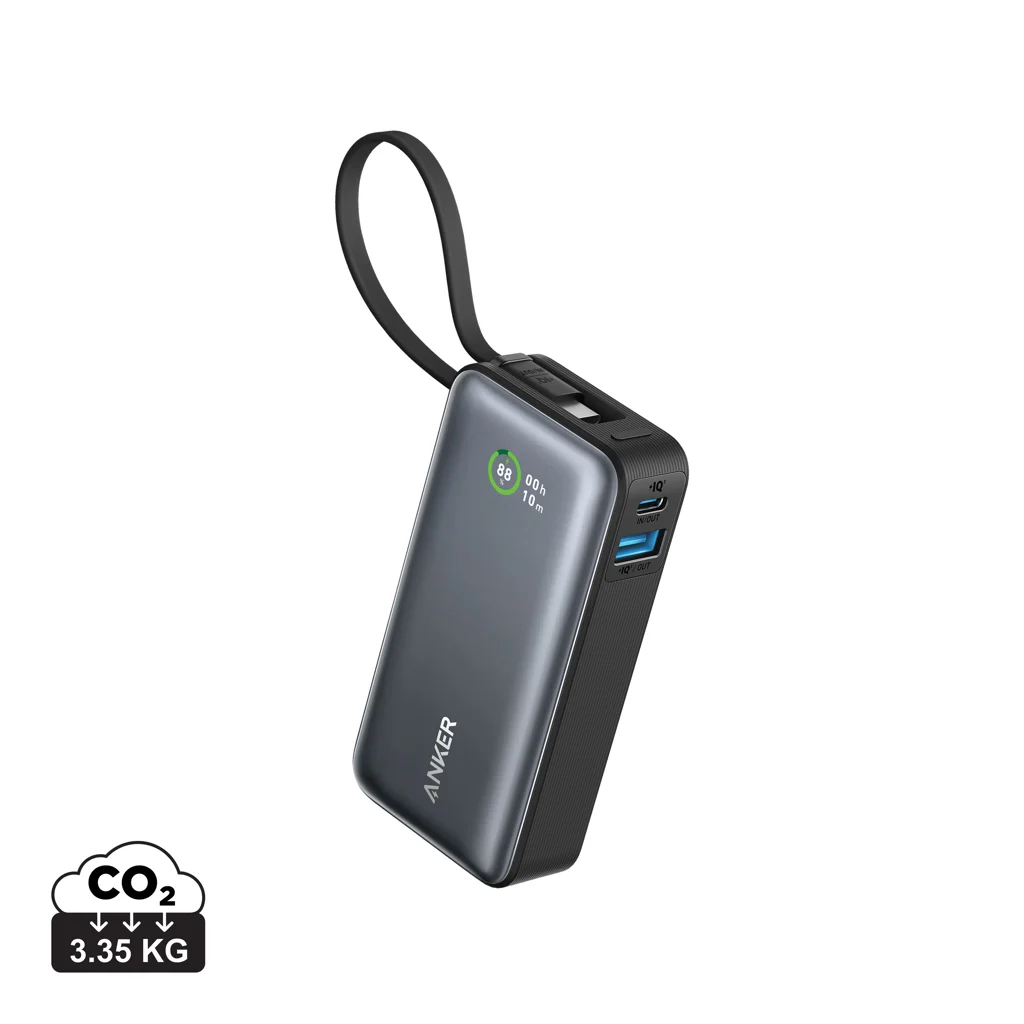 Anker Nano Powerbank 30W med inbyggd USB-C-kabel