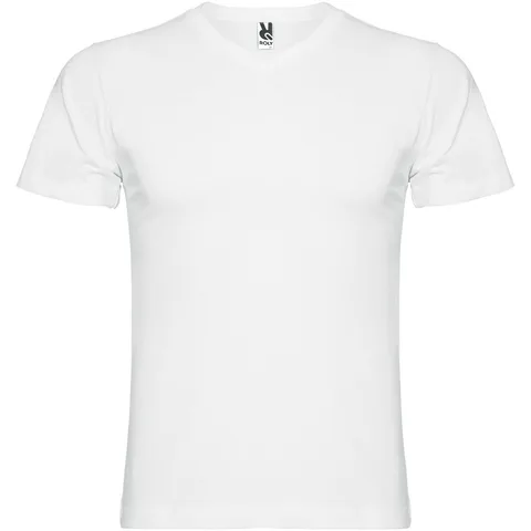 Samoyedo 155 g/m² kortärmad v-ringad T-shirt för herr