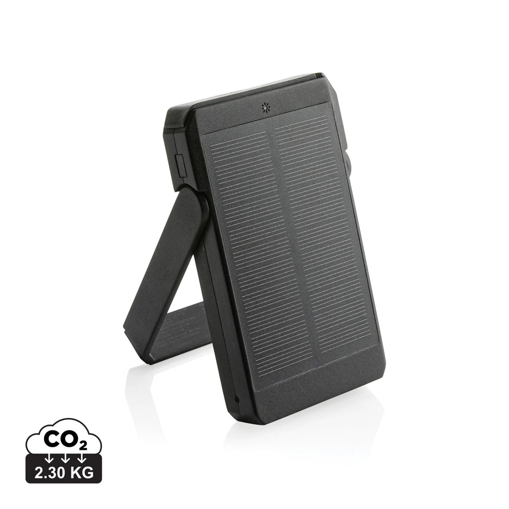 Skywave RCS solcellspowerbank i återvunnen plast 5000 mAh 10W trådlös