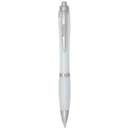 Nash RCS recycled plastic ballpoint pen with coloured barrel and grip (black ink)