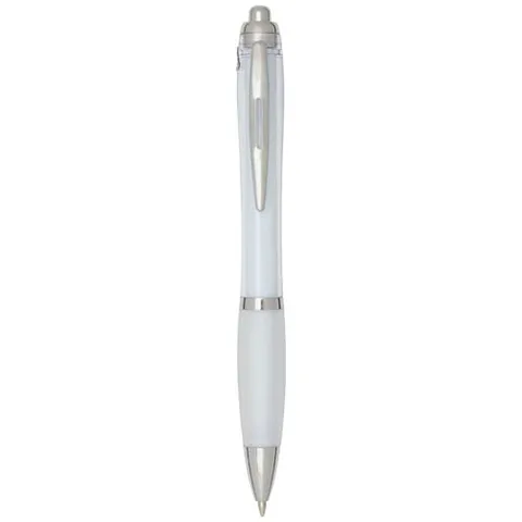 Nash RCS recycled plastic ballpoint pen with coloured barrel and grip (black ink)