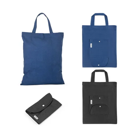 SIENA. Hopvikbar påse i bomull (50%), återvunnen bomull (30%) och polyester (20% rPET) (140 g/m²)