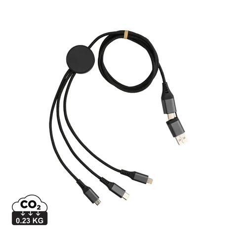 Terra 60W 120cm 6-i-1-kabel i RCS-certifierad återvunnen aluminium