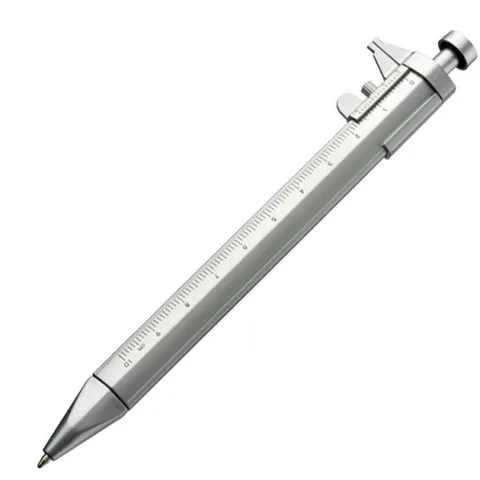 Plastic ballpen with caliper PRESCOT