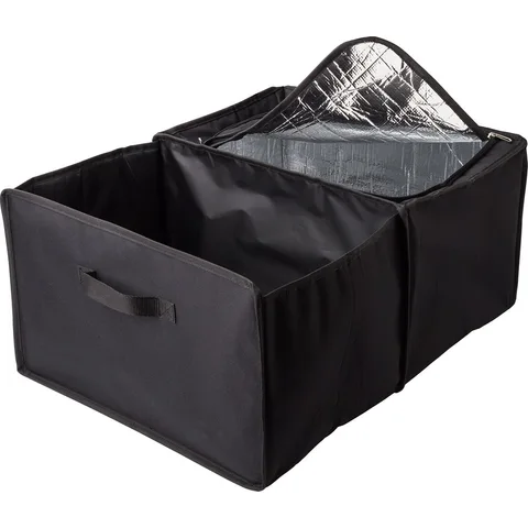 Hopfällbar bilorganisatör med kylfack