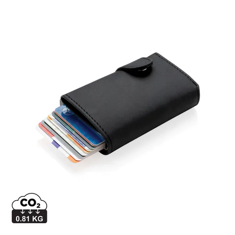 Standard alumiiniumist RFID kaardihoidja koos PU rahakotiga
