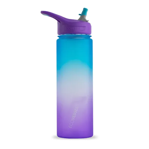 THE WAVE - BPA Free Plastic Sports Water Bottle With Straw 709 mm