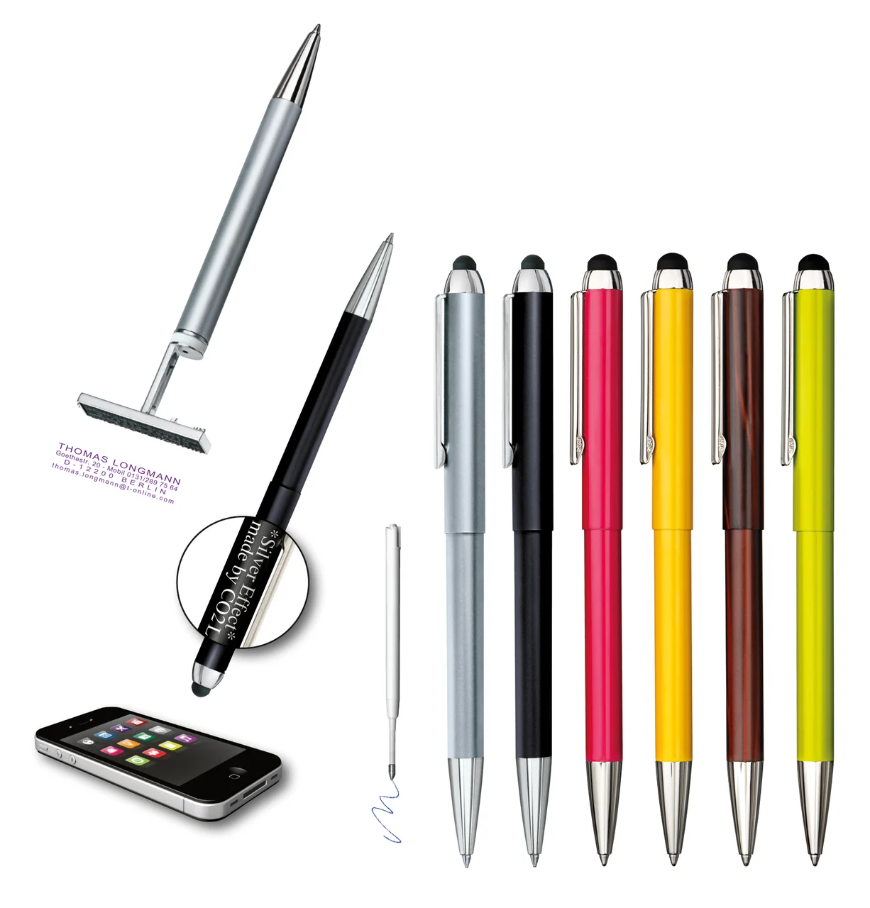Promesa Stamp and Touch 3-i-1-penna med stämpel