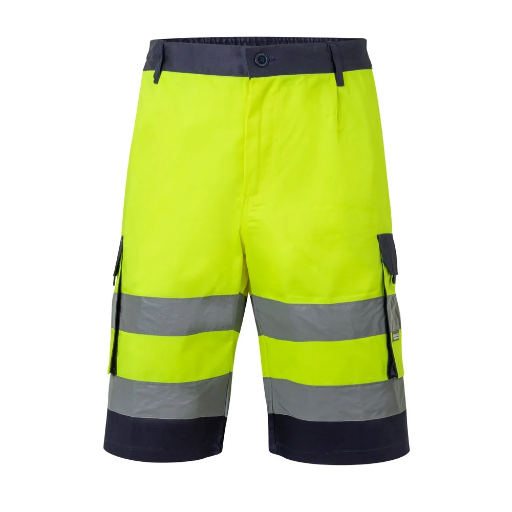 VL HADES. Tvåfärgade bermudashorts med flera fickor (210g/m²), i bomull (20%) och polyester (80%)